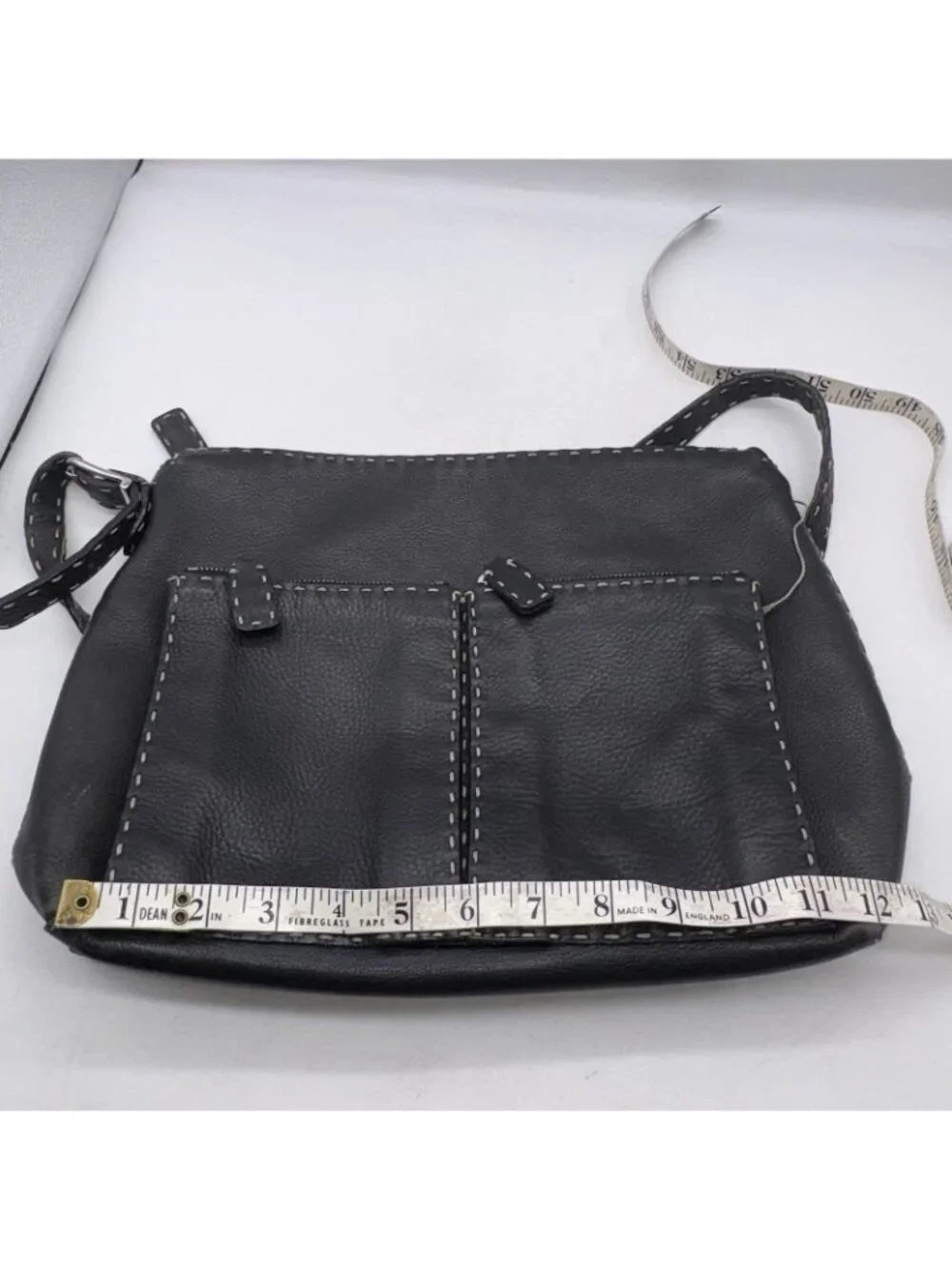 Fendi Sellaria Shoulder Bag Purse Crossbody Black/white Stitching SEE PHOTOS - Picture 15 of 16